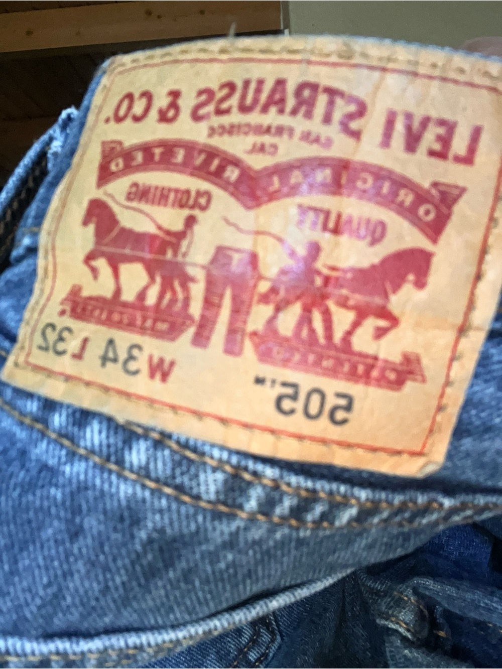 Levi's 505 Men's Straight Jeans in Denim Blue